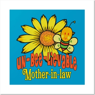 Unbelievable Mother-in-law Sunflowers and Bees Posters and Art